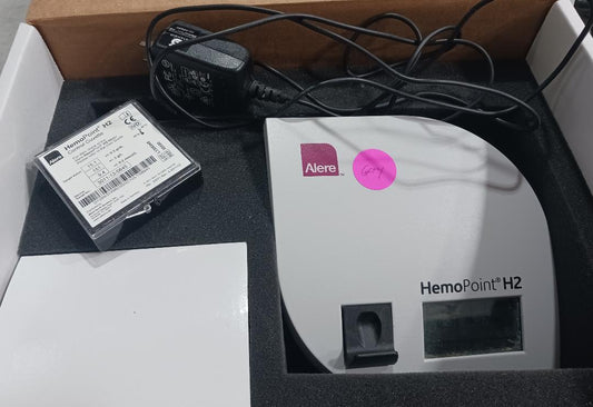 HemoPoint H2 Hemoglobin Meter w/AC Adapter and Control Cuvettes, Used, 1/Set - 1727127