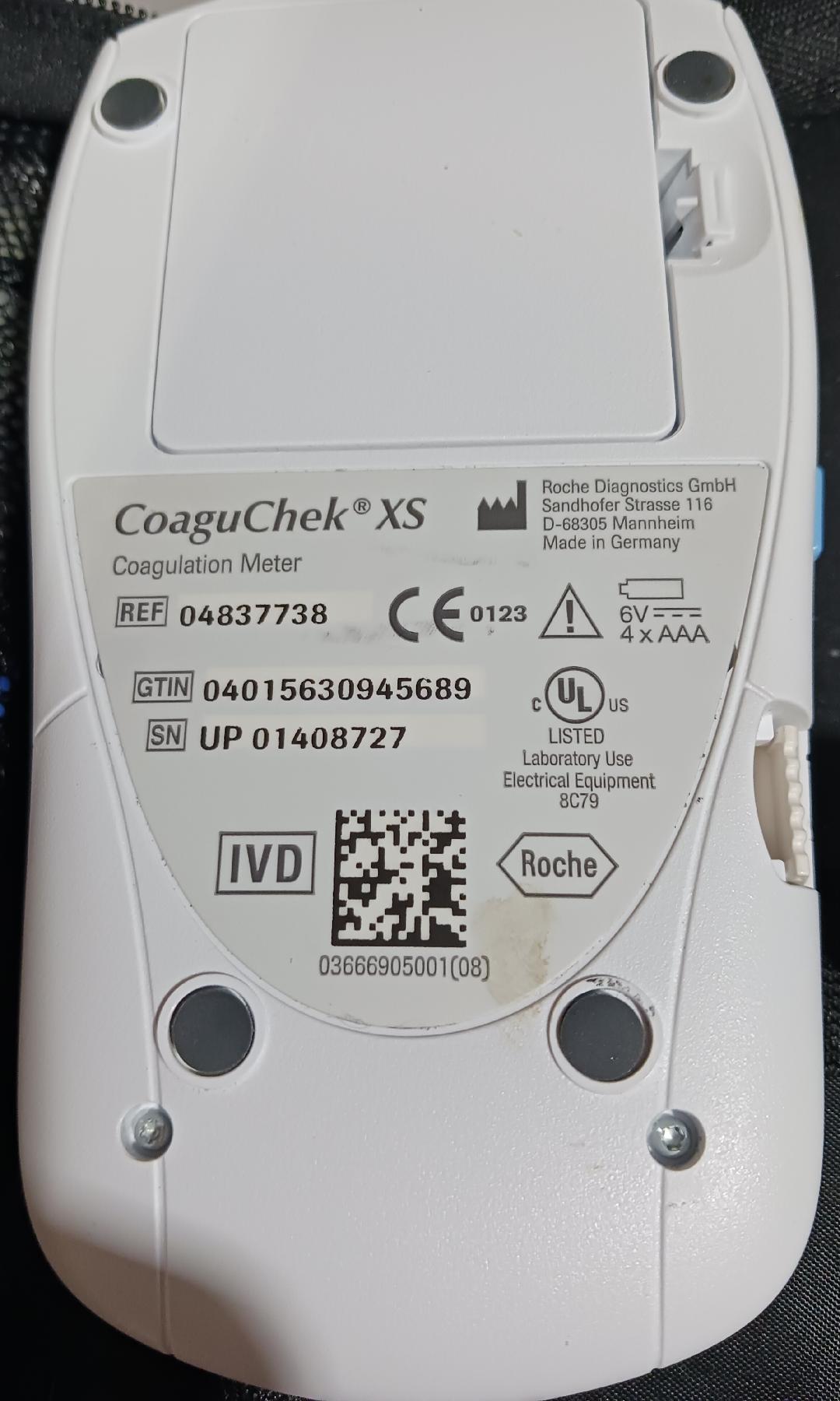 CoagChek XS Coagulation Meter w/Case, Used/Tested - 1729578