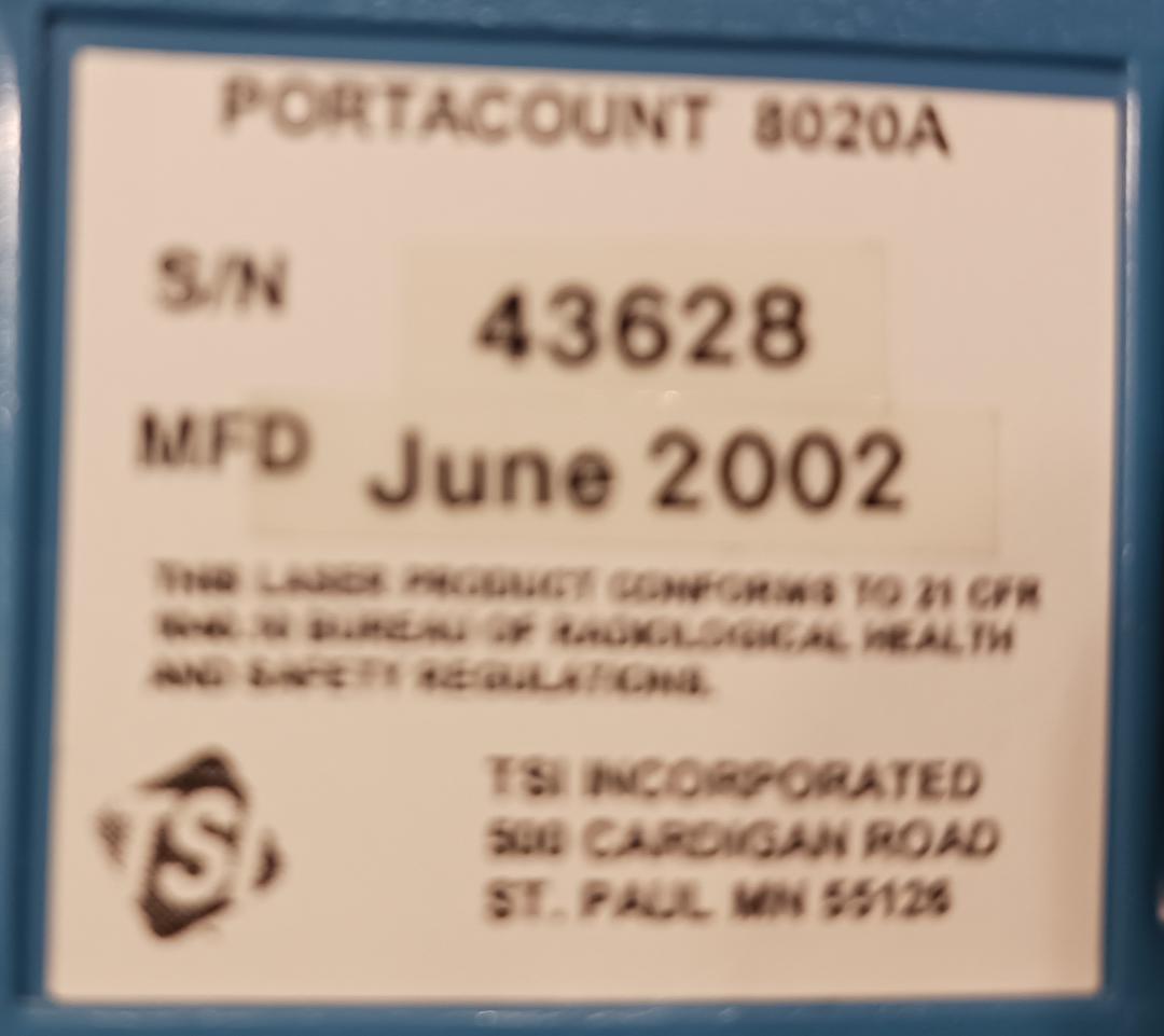 TSI PortaCount Plus Respirator Fit Tester and N95 Companion, Used/Tested, 1/Case