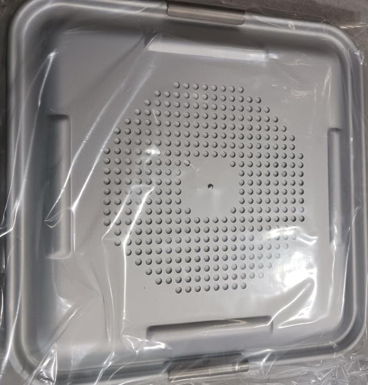 Pilling Lid Small, 1/2, 285x280mm, Perforated Silver, New, 1/Box