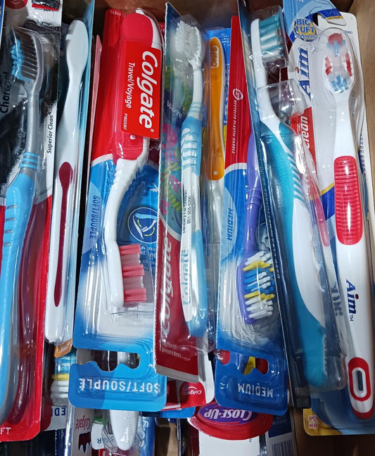 Toothbrush, Adult, Assorted Brands/Colors, 50/Box