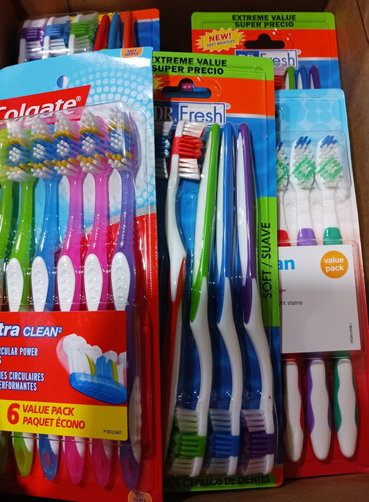 Toothbrush, Adult, Assorted Brands/Colors, 150/Box