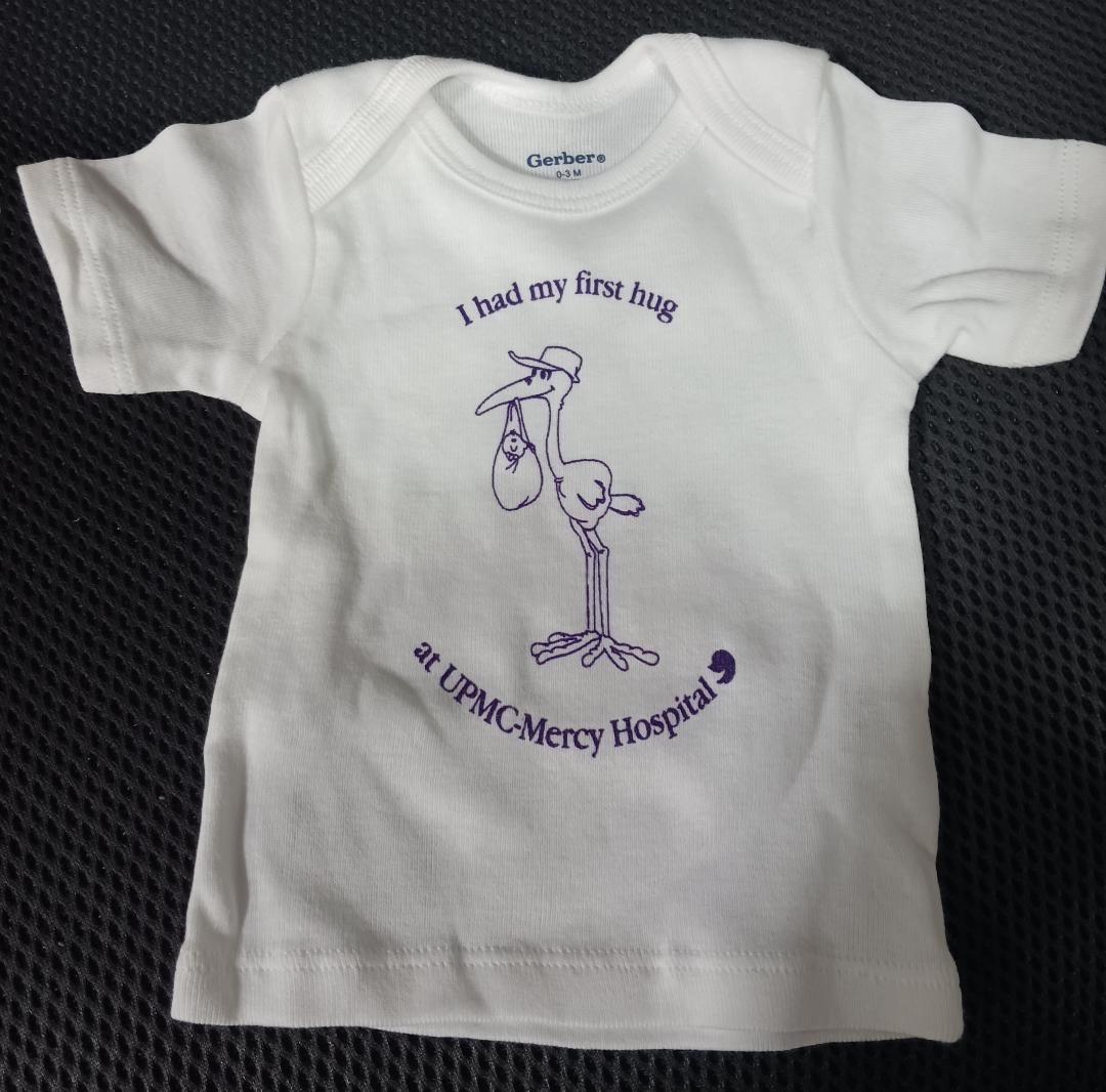 Infant Slipover Shirt, Short Sleeve, 0-3 Months, White, 100/Box