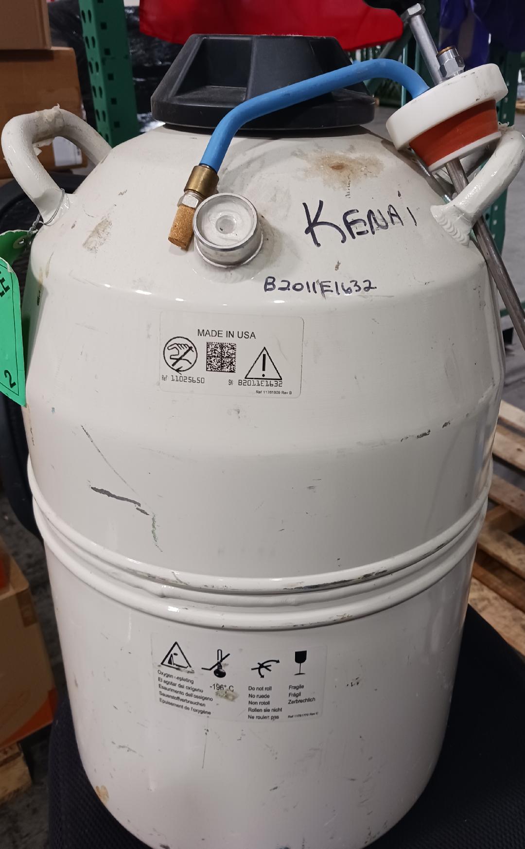 MVE Nitrogen Refrigerated Liquid 20 Liter Tank, NF, UN1977, Used/Empty