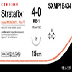 Stratafix Suture Spiral Monocryl Plus Undyed 4-0, 6" Taper RB-1, 12/Box