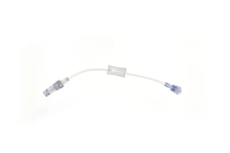 Smallbore Extension Set w/MicroClave Clear, Clamp, Rotating Luer, .24mL 7", Sterile, 50/Box