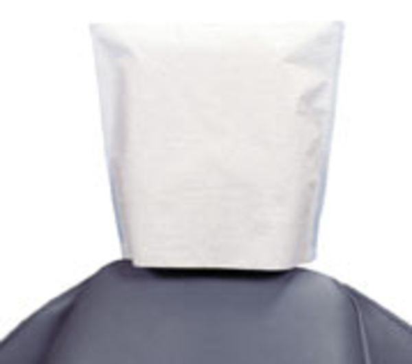 Dental, Fabricel Headrest Covers, 10" x 10", White, 500/Box