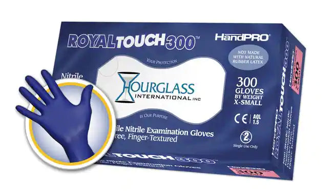 Royal Touch 300 Nitrile Small Exam Gloves 300/Box