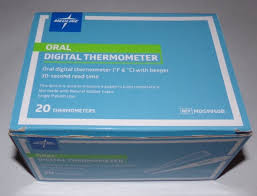 Oral Digital Thermometer, 30-Second Read Time, 20/Box